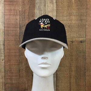 KC Black I Lost My Ass In Las Vegas Funny Gag‎ Embroidered Snap Back Cap